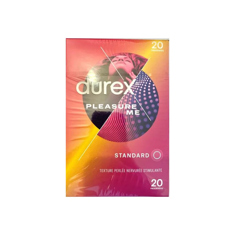 Durex Pleasure Me texture perlée 20 préservatifs