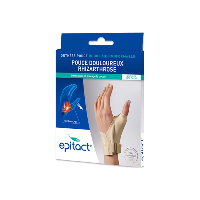 Epitact Orthèse Pouce Rigide thermoformable main gauche taille L