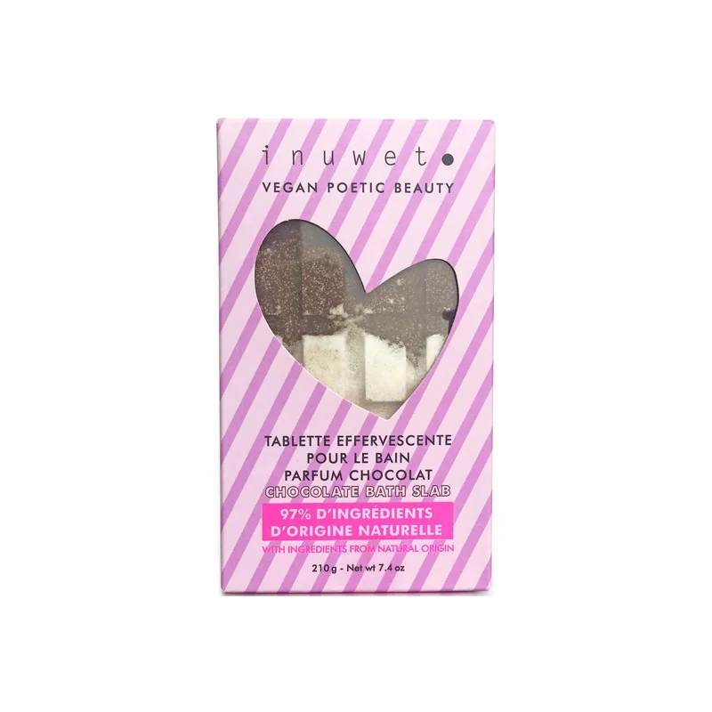 Inuwet Tablette de bain chocolat fizz 210gr
