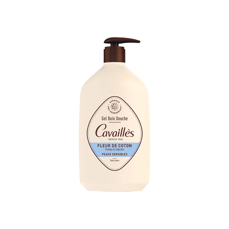 Rogé Cavaillès gel bain douche fleur de coton 1L