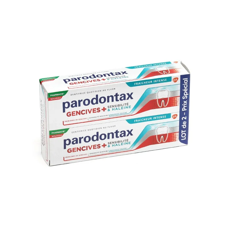 Parodontax Gencives + Sensibilité Haleine dentifrice lot de 2 x 75ml