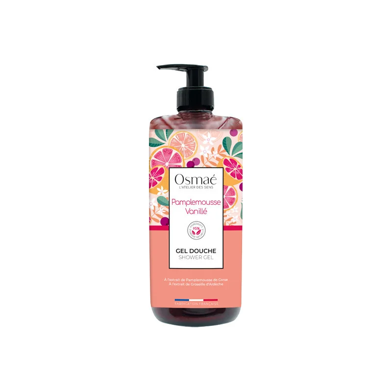 Osmaé Pamplemousse Vanillé gel douche 1L