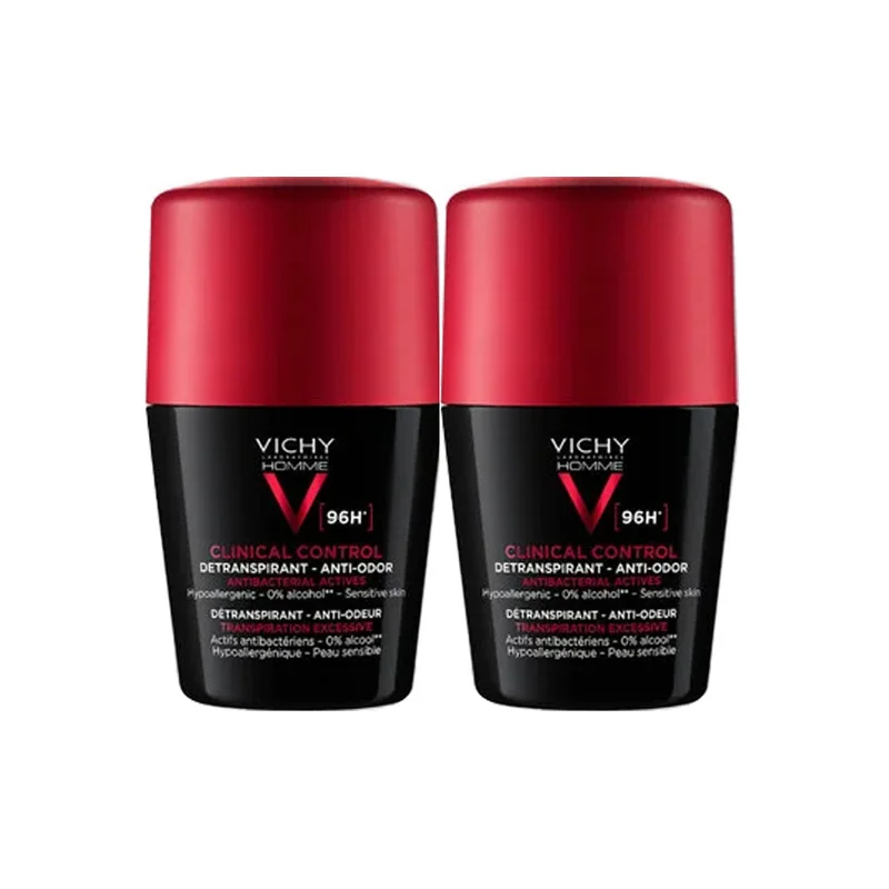 Vichy Homme Clinical Control détranspirant anti-odeur 96h lot de 2x50ml