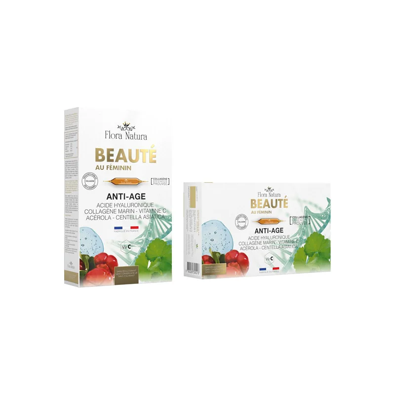 Flora Natura Beauté au Féminin anti-âge 20 ampoules de 15ml