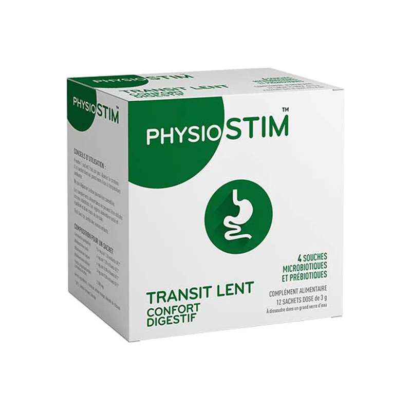 Physionorm Physiostim transit lent confort digestif 12 sachets