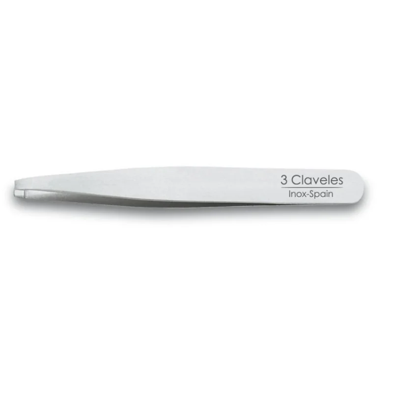 3 Claveles pince à épiler droite inox 10cm