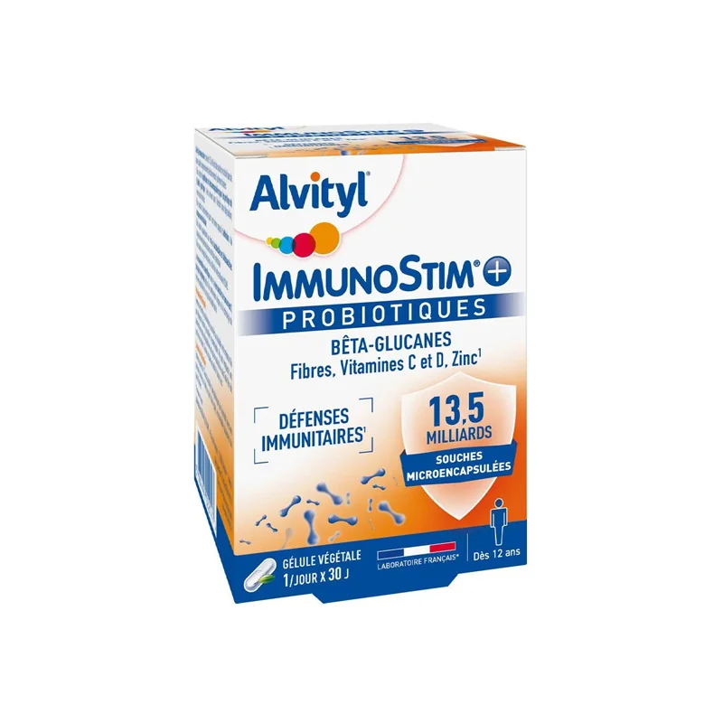 Alvityl ImmunoStim+ Probiotiques 30 gélules