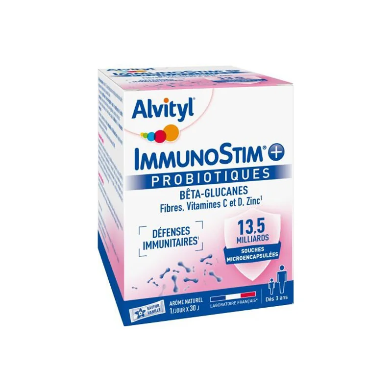 Alvityl ImmunoStim+ Probiotiques boîte de 30 sticks