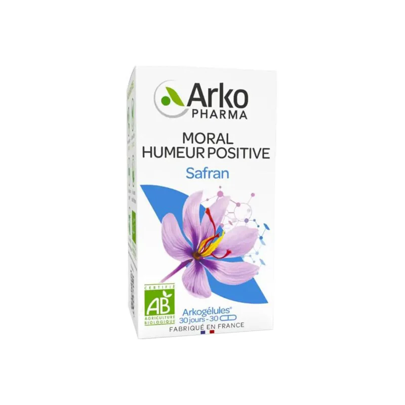 Arkopharma Arkogélules Safran moral humeur positive bio 30 gélules