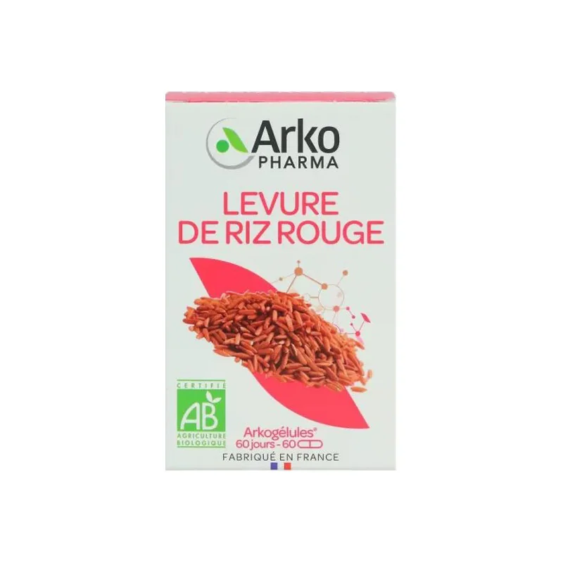 Arkopharma Arkogélules levure de riz rouge bio 60 gélules