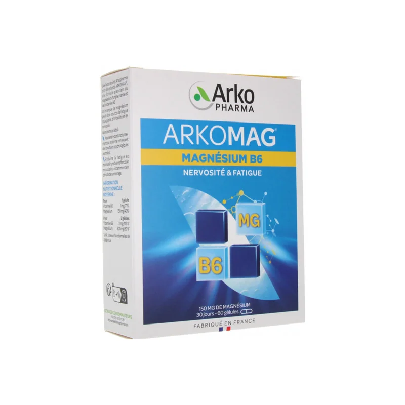 Arkopharma Arkomag Magnésium B6 60 gélules