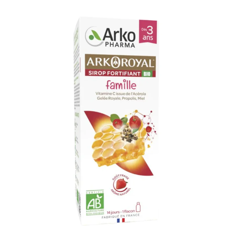 Arkopharma Arkoroyal sirop fortifiant famille bio 140ml