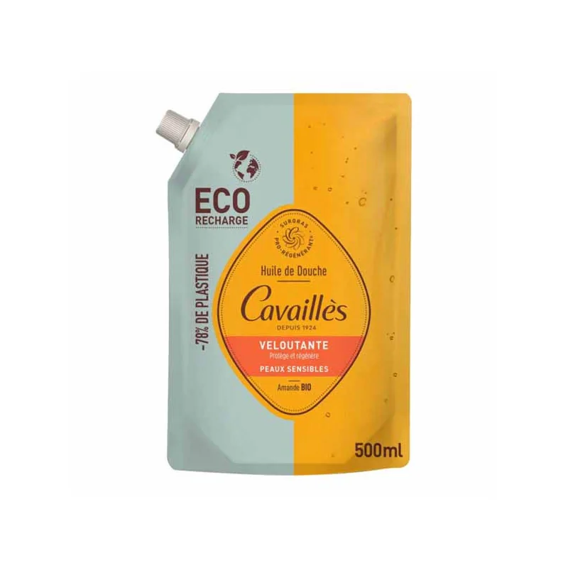 Rogé Cavaillès Veloutante huile de douche éco-recharge Amande bio 500ml
