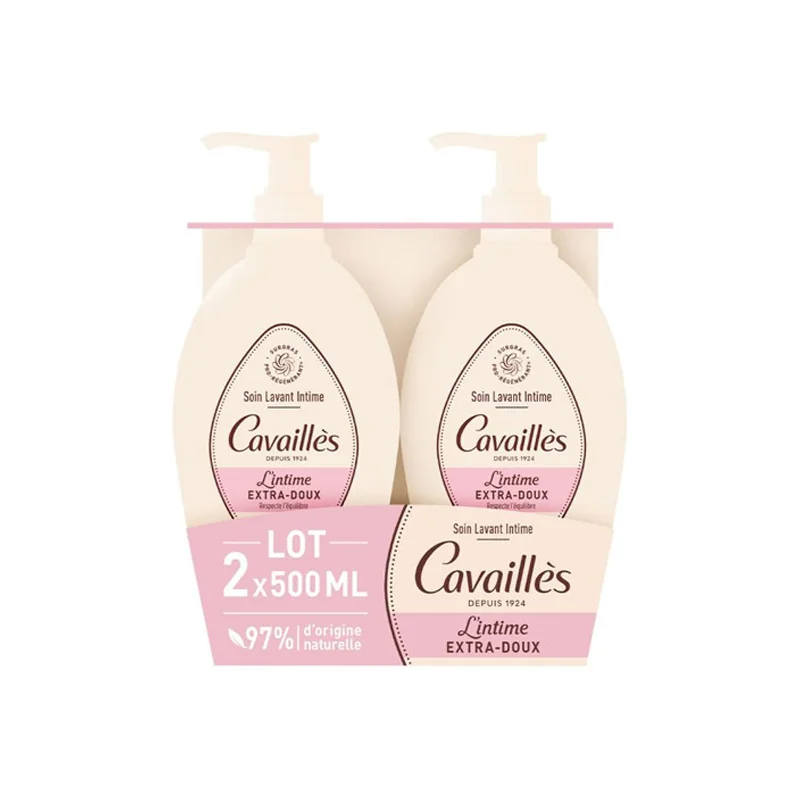Rogé Cavaillès Extra-Doux soin lavant intime lot de 2x500ml