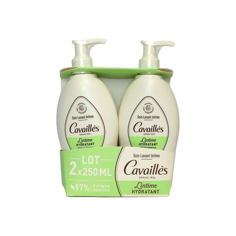 Rogé Cavaillès Hydratant soin lavant intime lot de 2x250ml