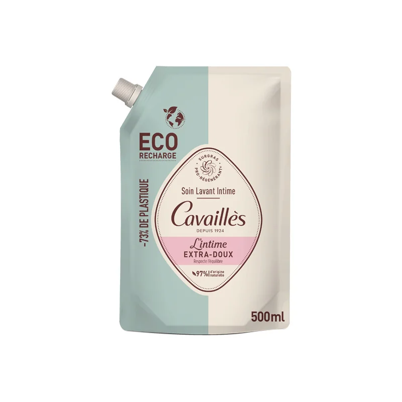 Rogé Cavaillès Extra-Doux éco-recharge soin lavant intime 500ml
