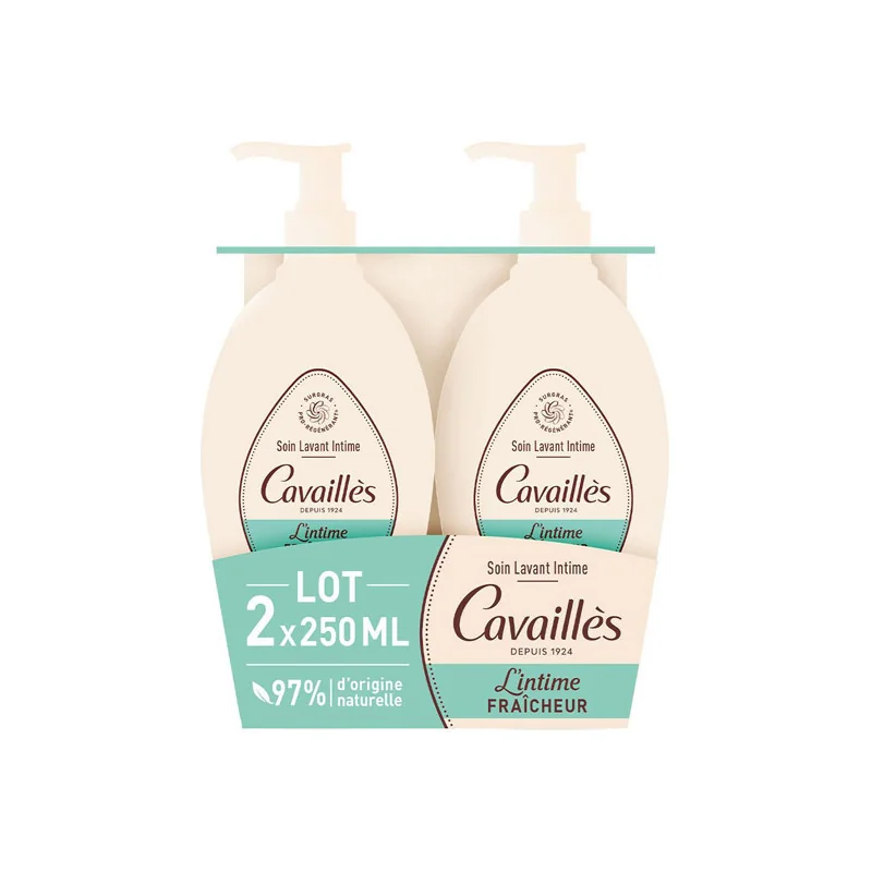 Rogé Cavaillès Fraîcheur soin lavant intime lot de 2x250ml