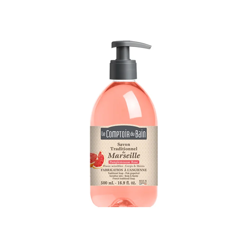 Le Comptoir du Bain savon de Marseille pamplemousse rose 500ml