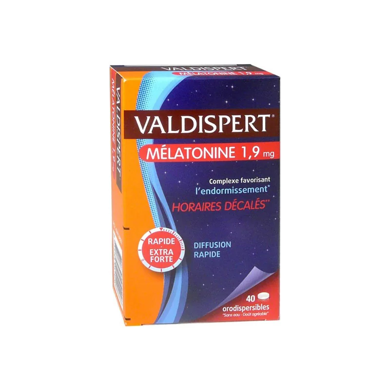 Valdispert Mélatonine 1,9 mg lot de 2 x 40 comprimés