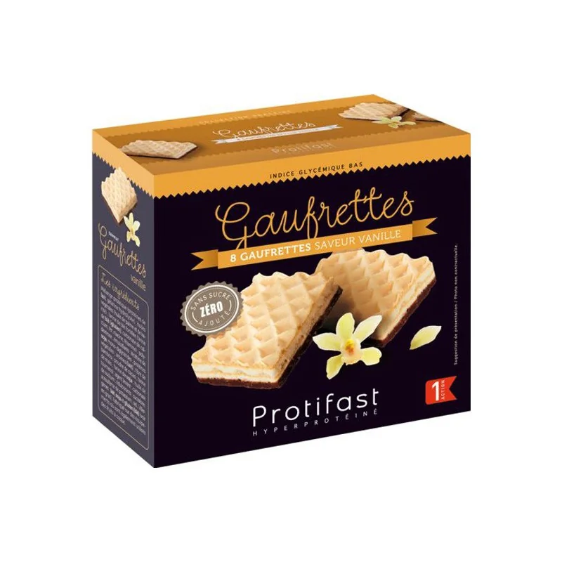 Protifast 8 gaufrettes saveur vanille 140gr