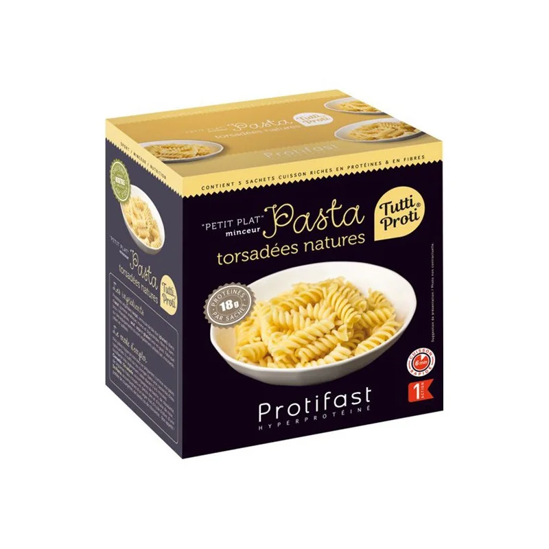 Protifast Tutti Proti Pasta torsadées nature boîte de 5 sachets