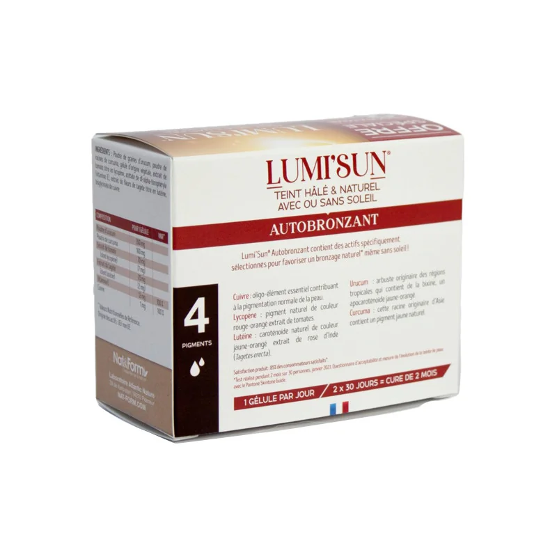 Nat & Form Lumi'Sun Autobronzant lot de 2 x 30 gélules