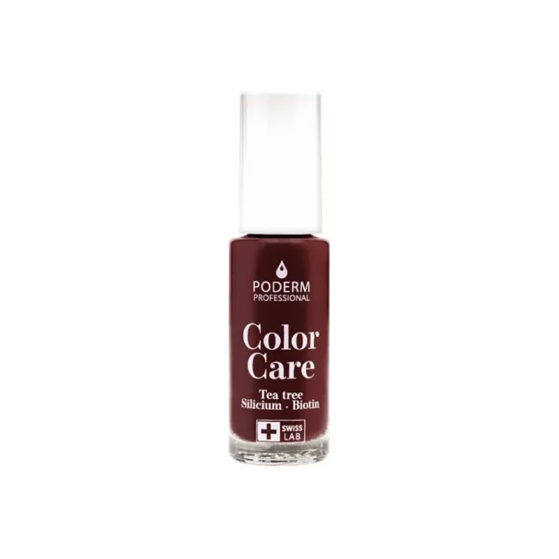 Poderm Color Care vernis Tea Tree 437 rouge noir