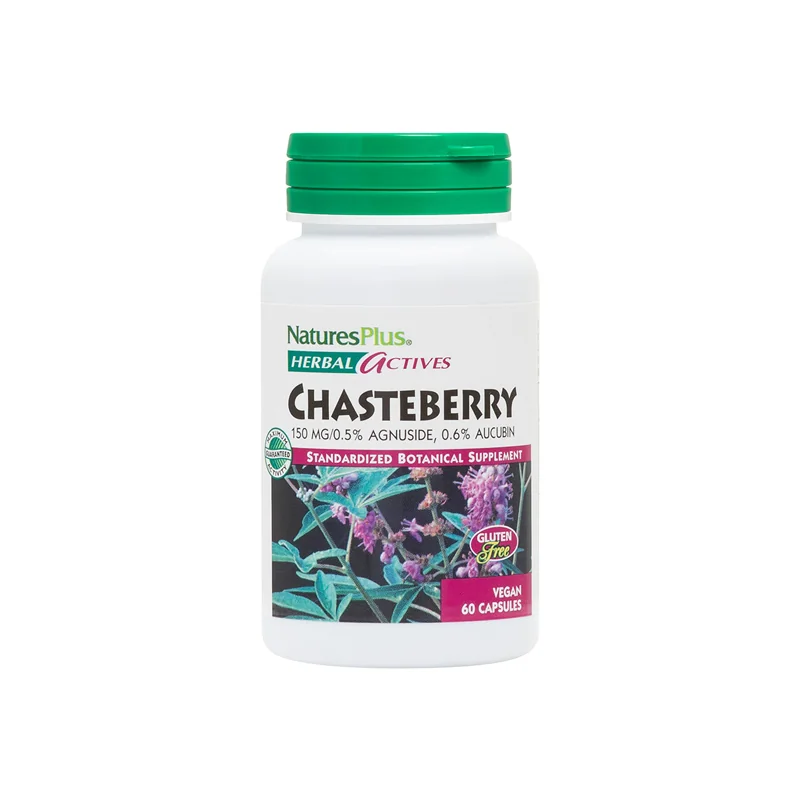 Natures Plus Herbal Actives Chasteberry 150mg 60 capsules