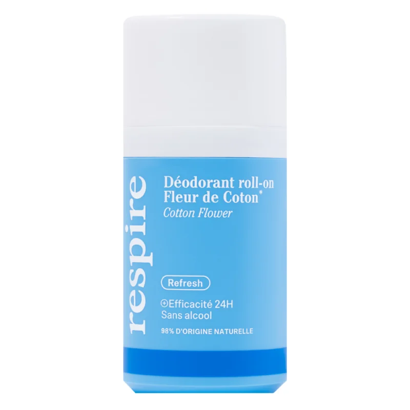 Respire déodorant roll-on Fleur de Coton 24h 50ml