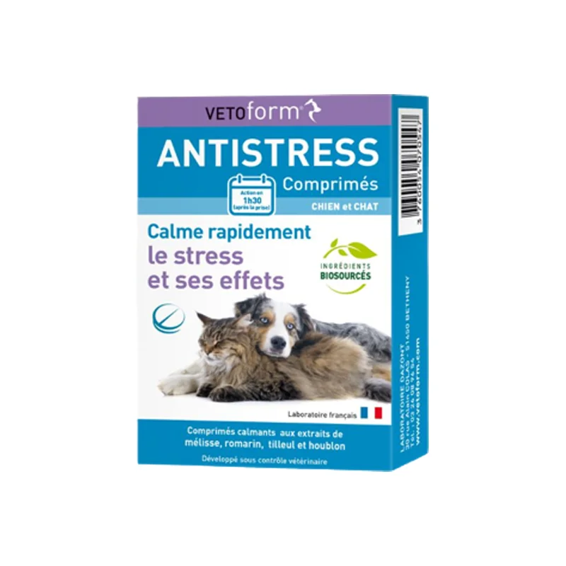 Vetoform Anti-stress chien et chat 20 comprimés