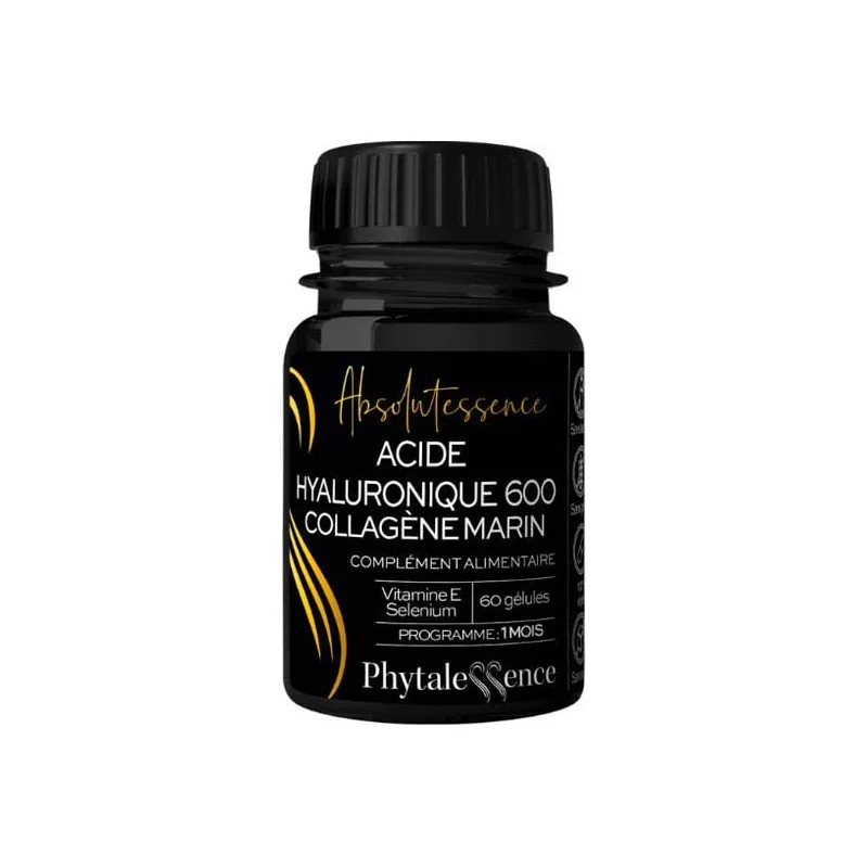 Phytalessence Acide Hyaluronique 600 Collagène marin 60 gélules