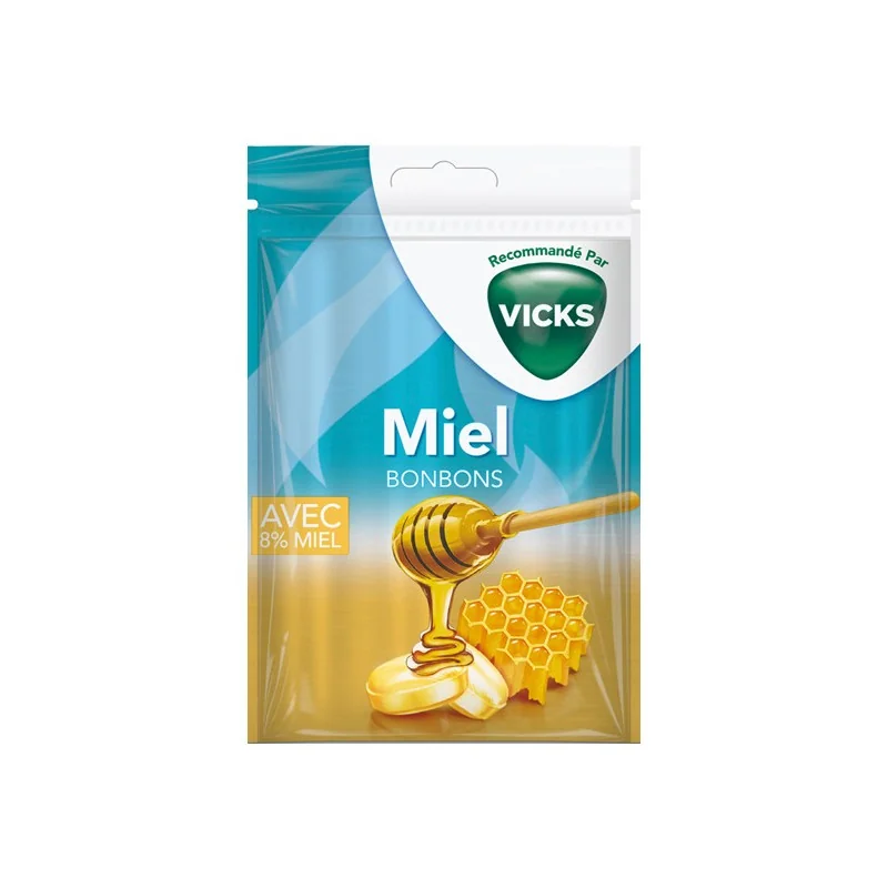 Vicks bonbons au miel sachet de 75gr