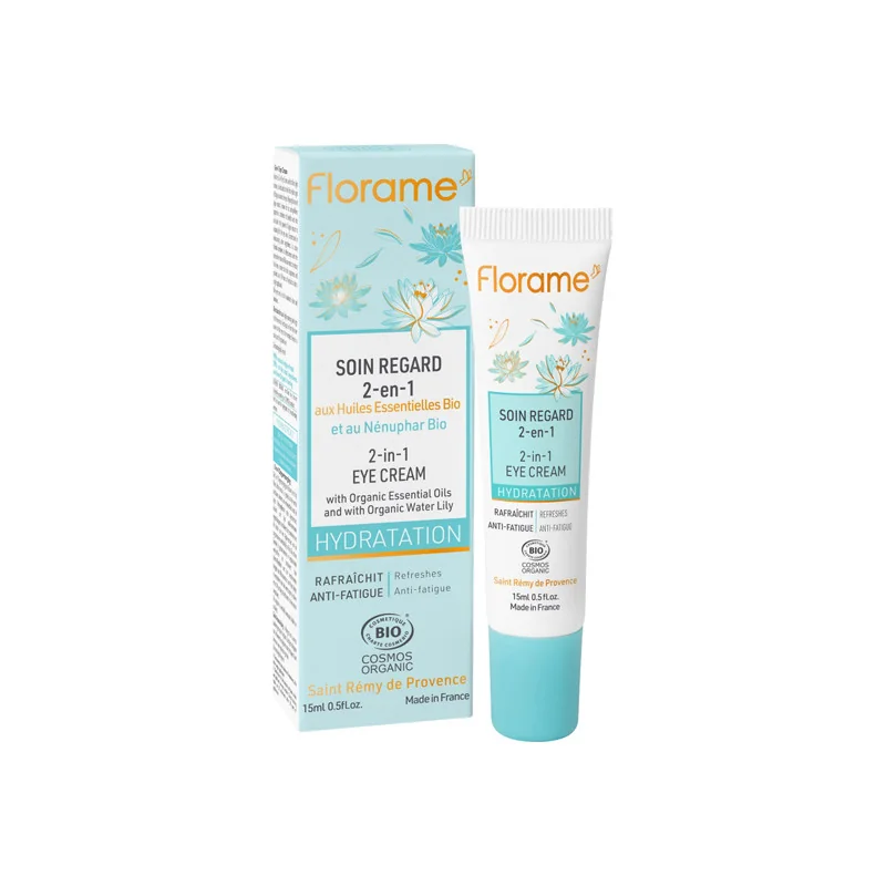 Florame Hydratation Soin Regard 2en1 - 15ml