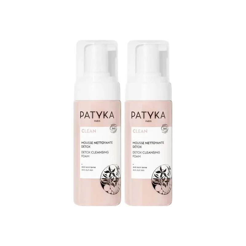 Patyka Clean duo mousse nettoyante détox 2x150ml