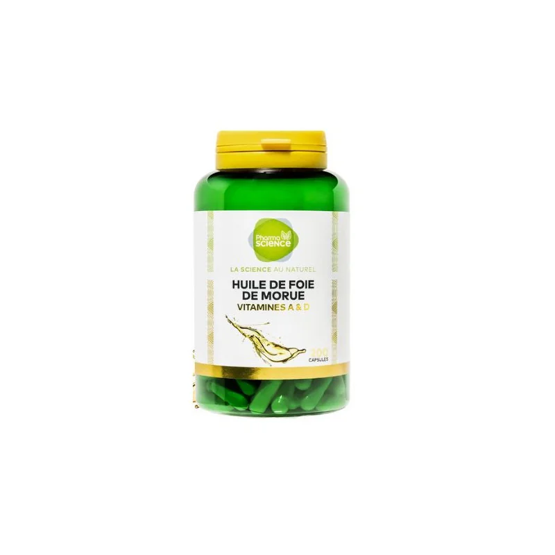 Pharmascience Huile de foie de morue 200 capsules
