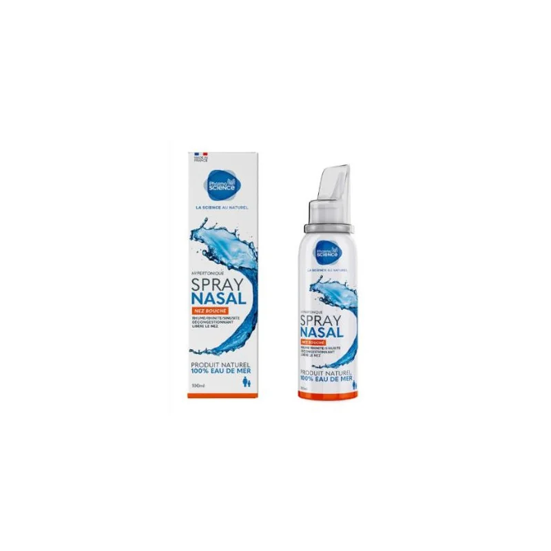 Pharmascience Spray nasal hypertonique nez bouché 100 ml
