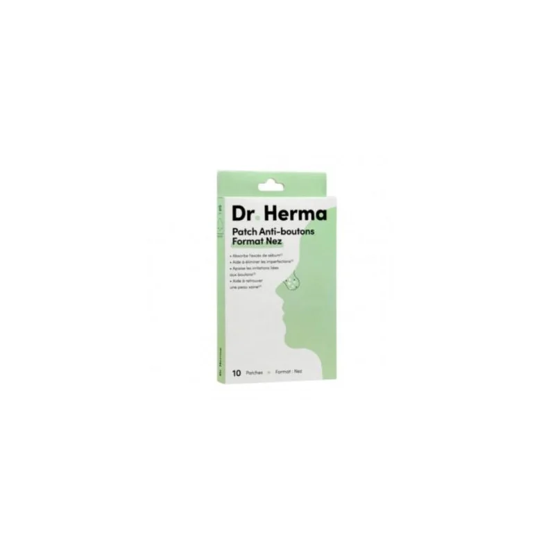 Dr. Herma Patch anti-bouton - Format nez - 10 patchs