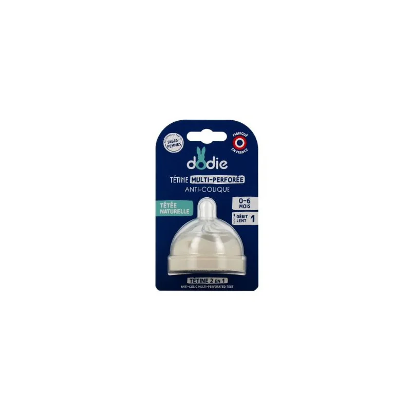 Dodie Tétine Multi-Perforée Anti-Colique 0-6 mois Débit 1