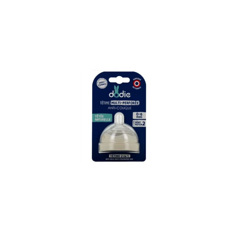 Dodie Tétine Multi-Perforée Anti-Colique 0-6 mois Débit 1