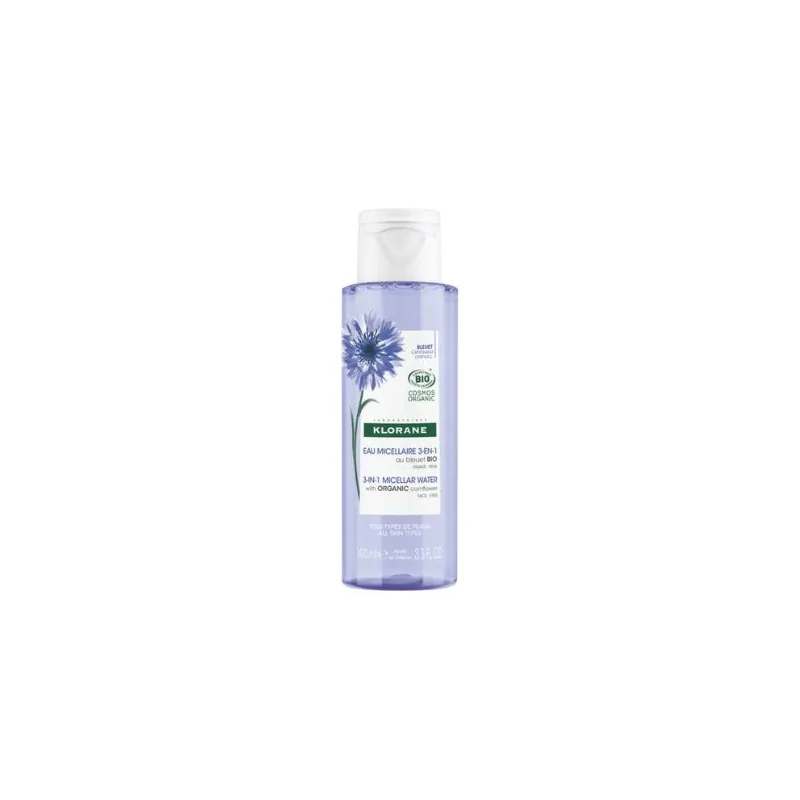 Klorane Bleuet Eau Micellaire 3-en-1 au Bleuet BIO 100ml