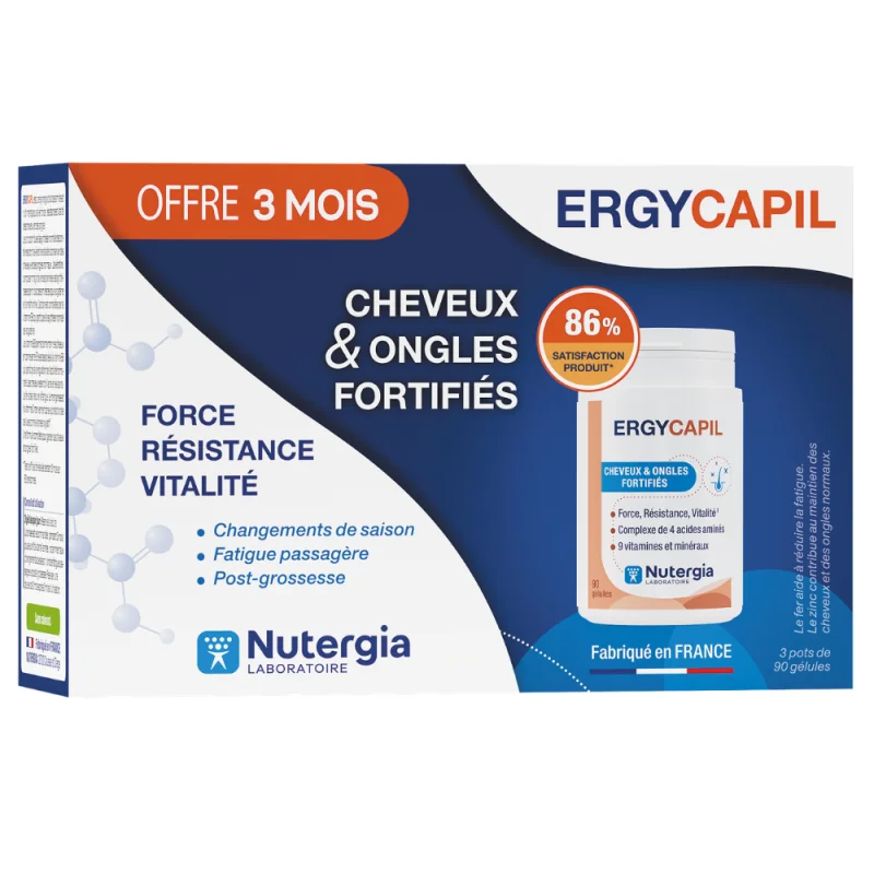 Nutergia Ergycapil - 3 x 90 gélules