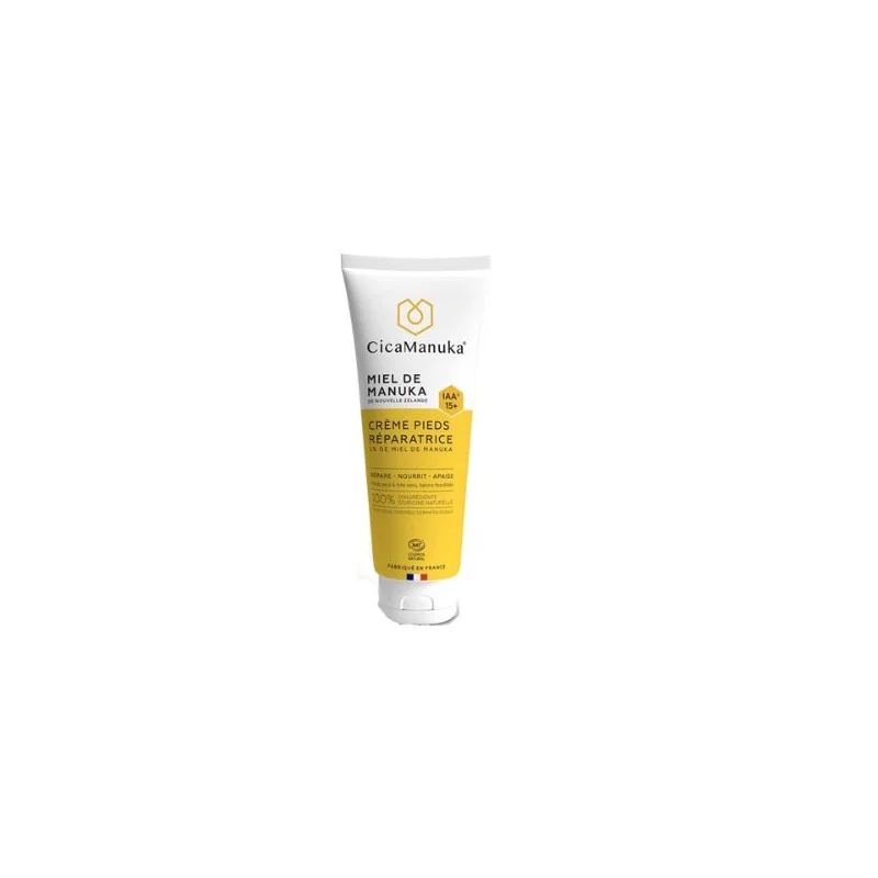 Cicamanuka Crème pieds réparatrice  au miel de Manuka IAA15+ 75ml
