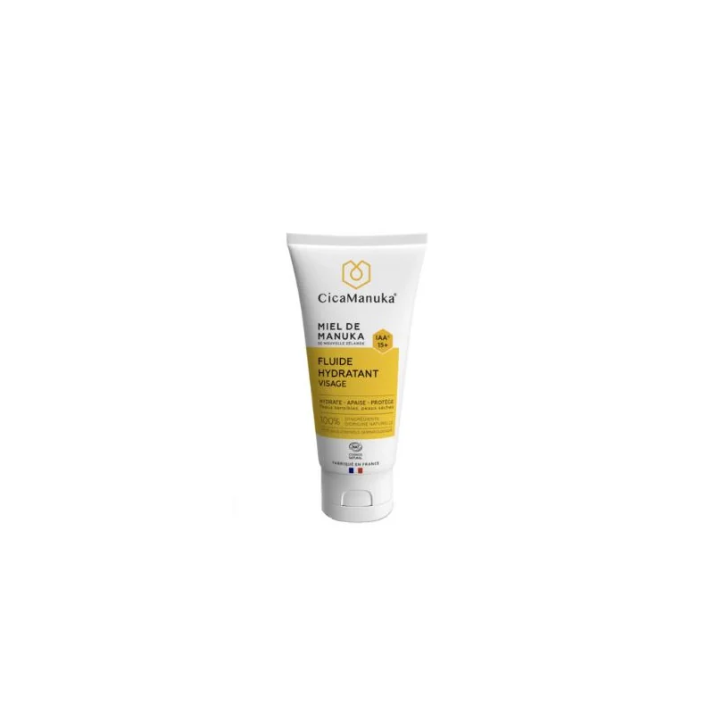 Cicamanuka Fluide hydratant visage au miel de Manuka IAA15+ 50ml