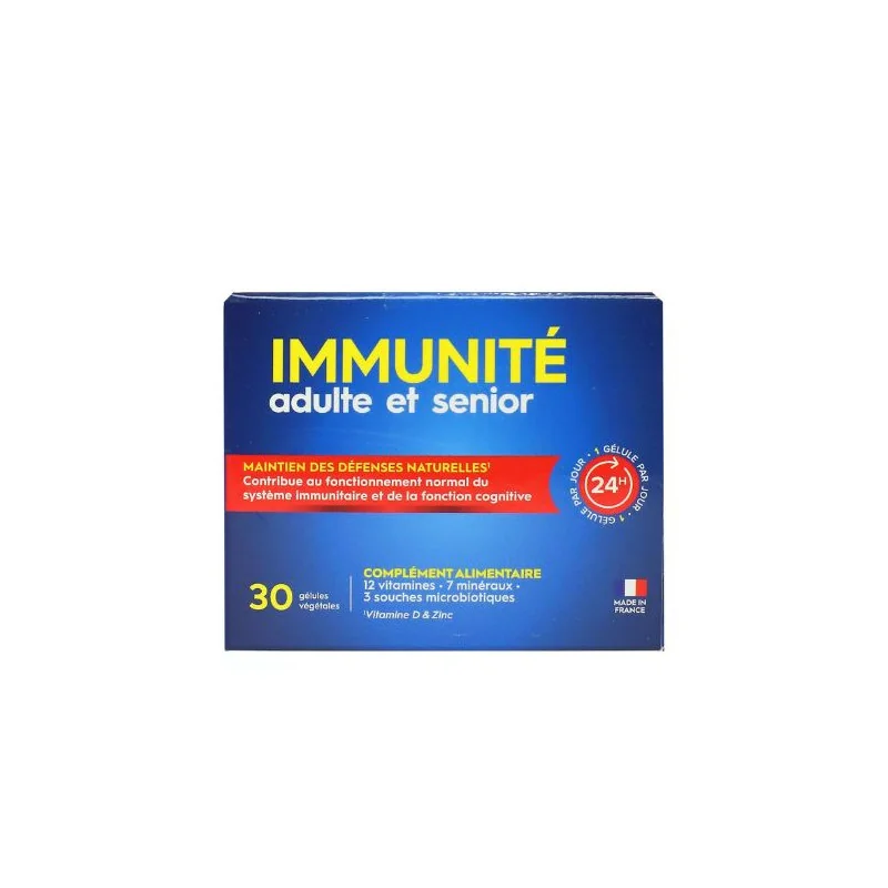 PHARMASCIENCE Immunité adulte et senior maintien défenses naturelles 30 gélules