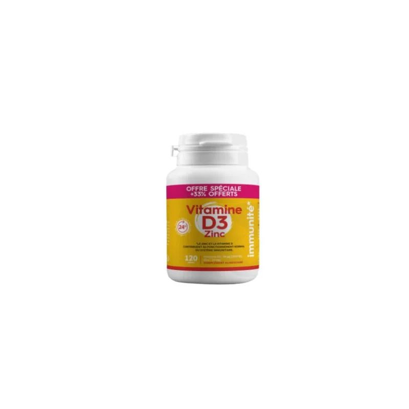 PHARMASCIENCE VITAMINE D3 + ZINC 120 GELULES