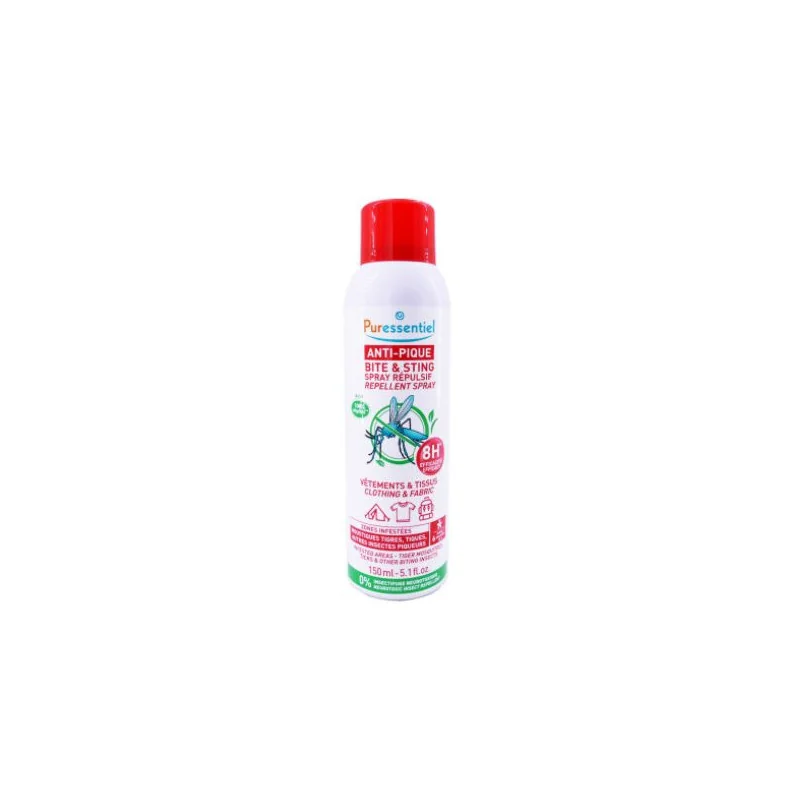 PURESSENTIEL ANTI PIQUE SPRAY REPULSIF TISSUS 150ML