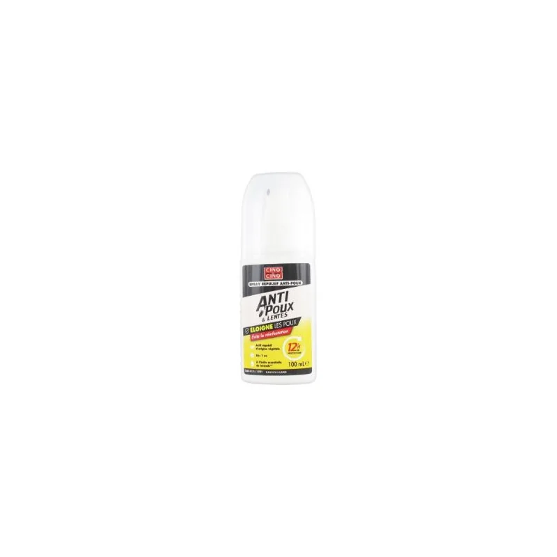 Cinq sur Cinq Spray Répulsif Anti-Poux Protection 12H 100 ml