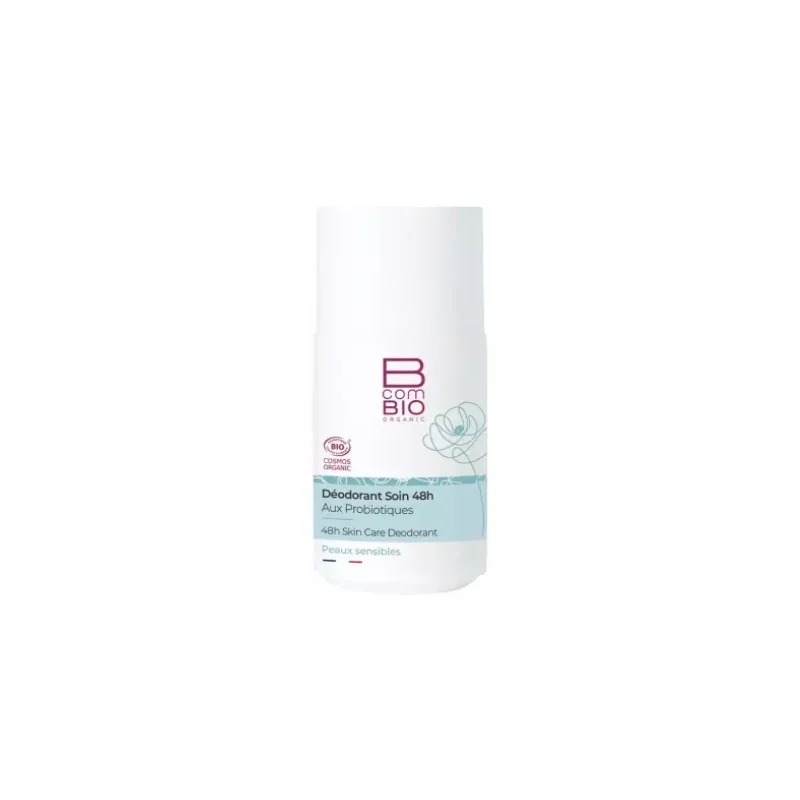 BCOMBIO Déodorant Soin 48H Roll-On parfum coco, 50ml