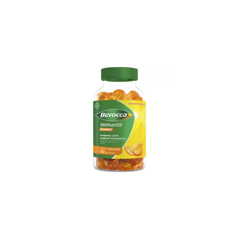 Berocca Immunité 60 Gommes Orange