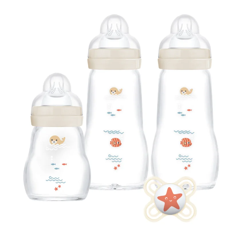 MAM Coffret Biberons Verre 0 Mois+  Nouveau-né